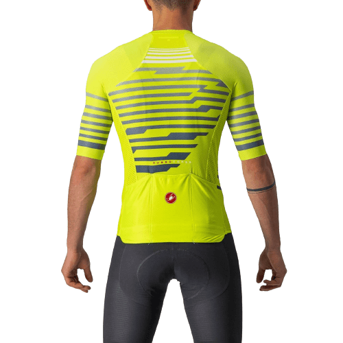 Castelli Climbers 3.0 Mens Cycling Jersey (Electric Lime/Blue)