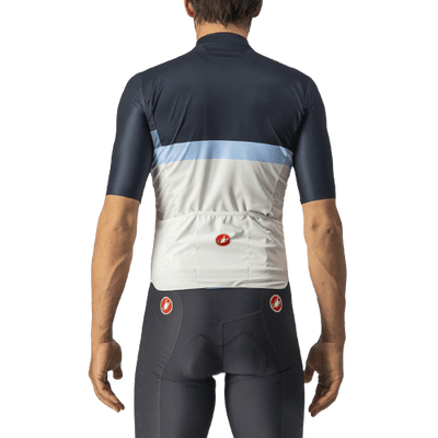 Castelli A Blocco Mens Cycling Jersey (Savile Blue/China Blue/Azzurro)