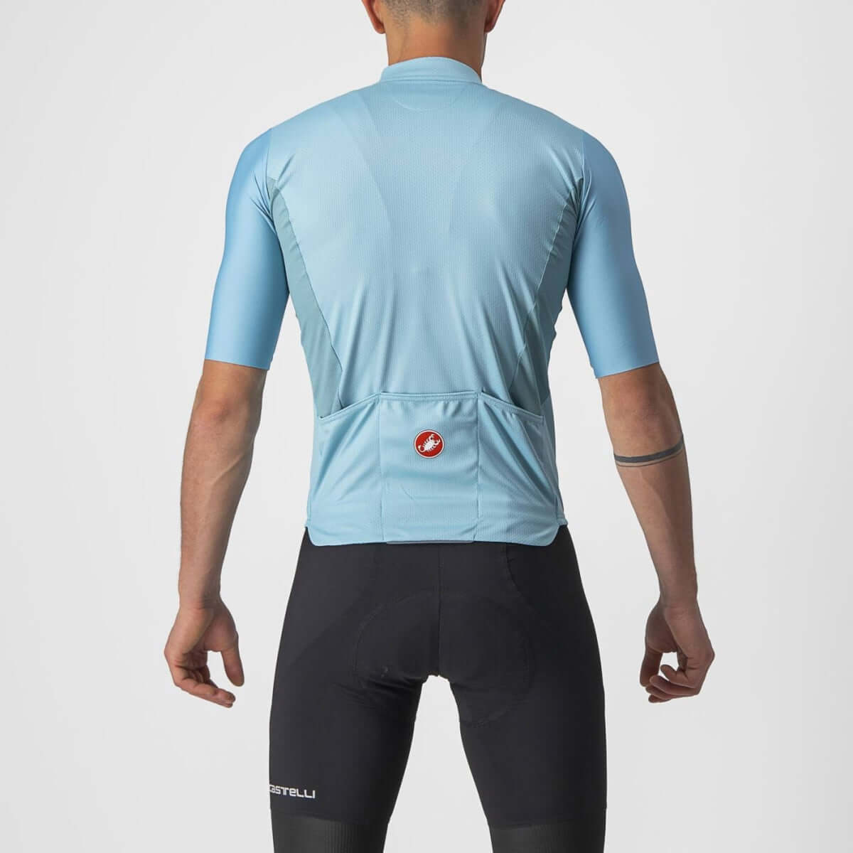 Castelli Bagarre Mens Cycling Jersey (Celeste/Savile Blue)