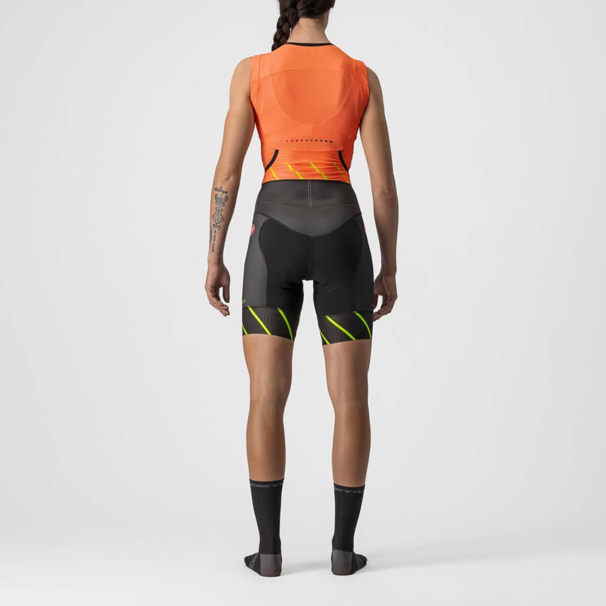 Castelli Free Sanremo Womens Cycling Triathlon Suit (Coral Flash)