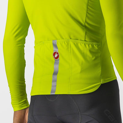 Castelli Pro Thermal Mid LS Mens Cycling Jersey (Electric Lime)
