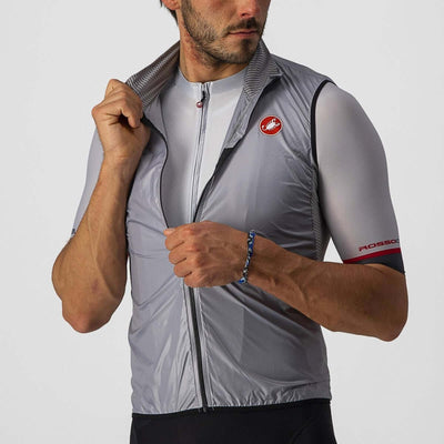 Castelli Aria Mens Cycling Jacket (Silver Gray)