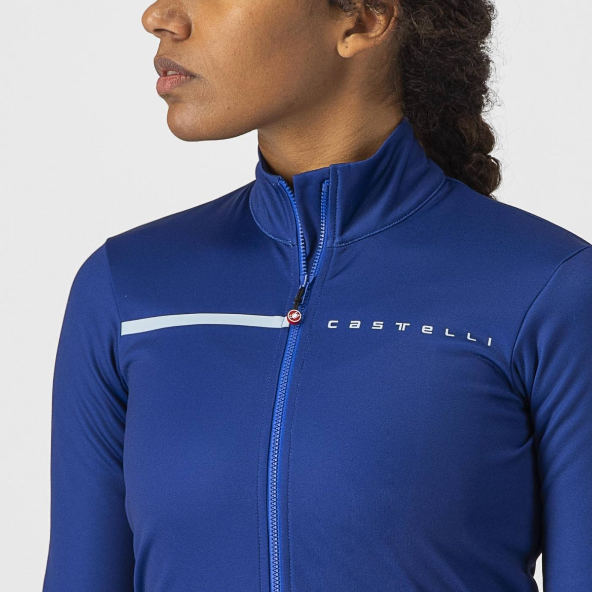 Castelli Sinergia 2 Womens Cycling Jersey (Sodalite Blue/Sterling Blue)