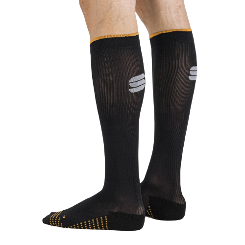 Sportful Recovery Unisex Cycling Socks (Black Orange SDR)