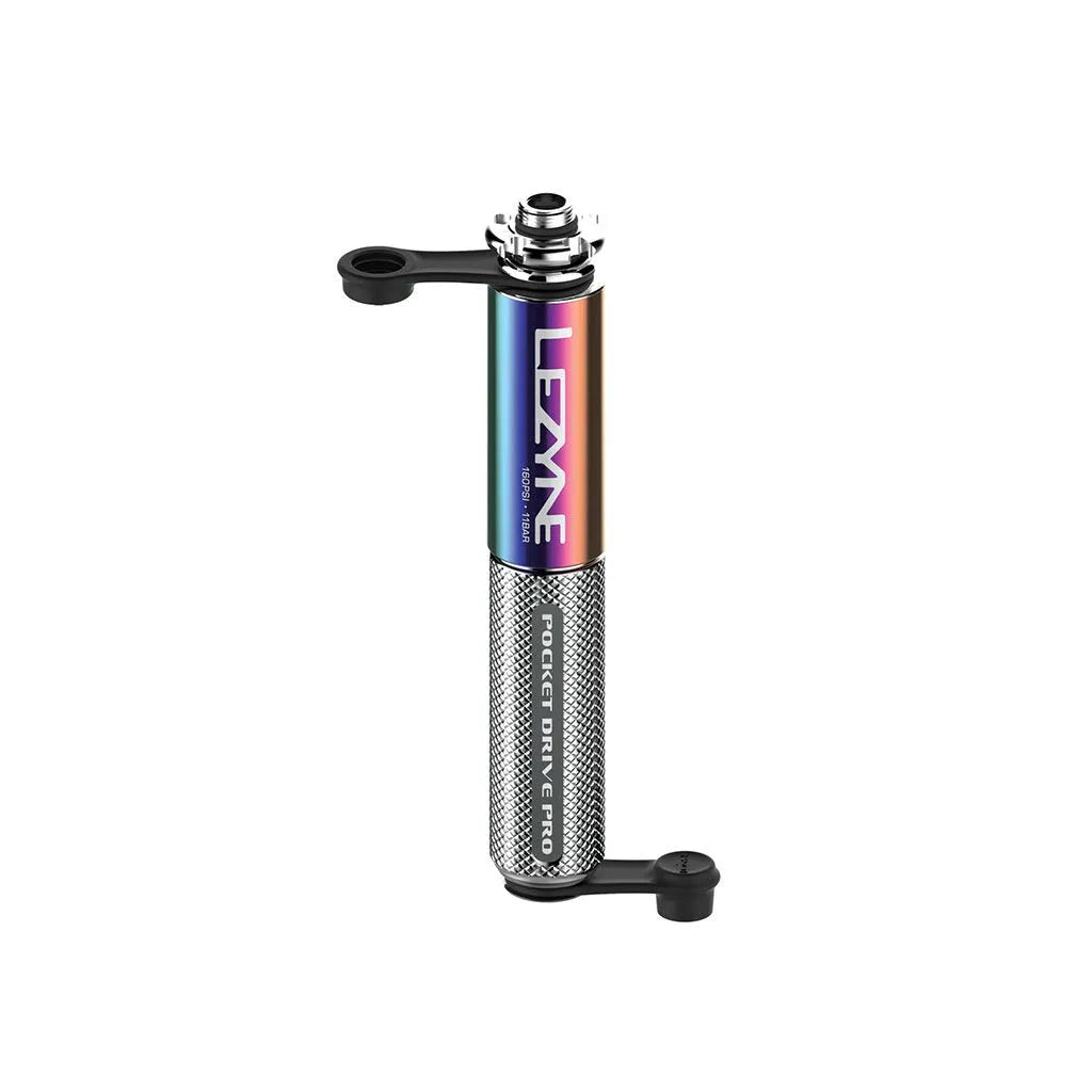 Lezyne Pocket Drive Pro High Pressure Hand Pump (Neo Metalic/Silver)