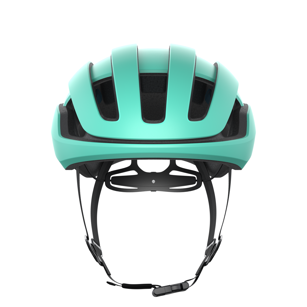 POC Omne Air Spin Road Cycling Helmet (Uranium Black/Fluorite Green Matt)