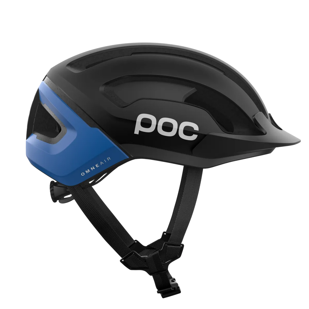 POC Omne Air Resistance Road Cycling Helmet (Uranium Black/Opal Blue)