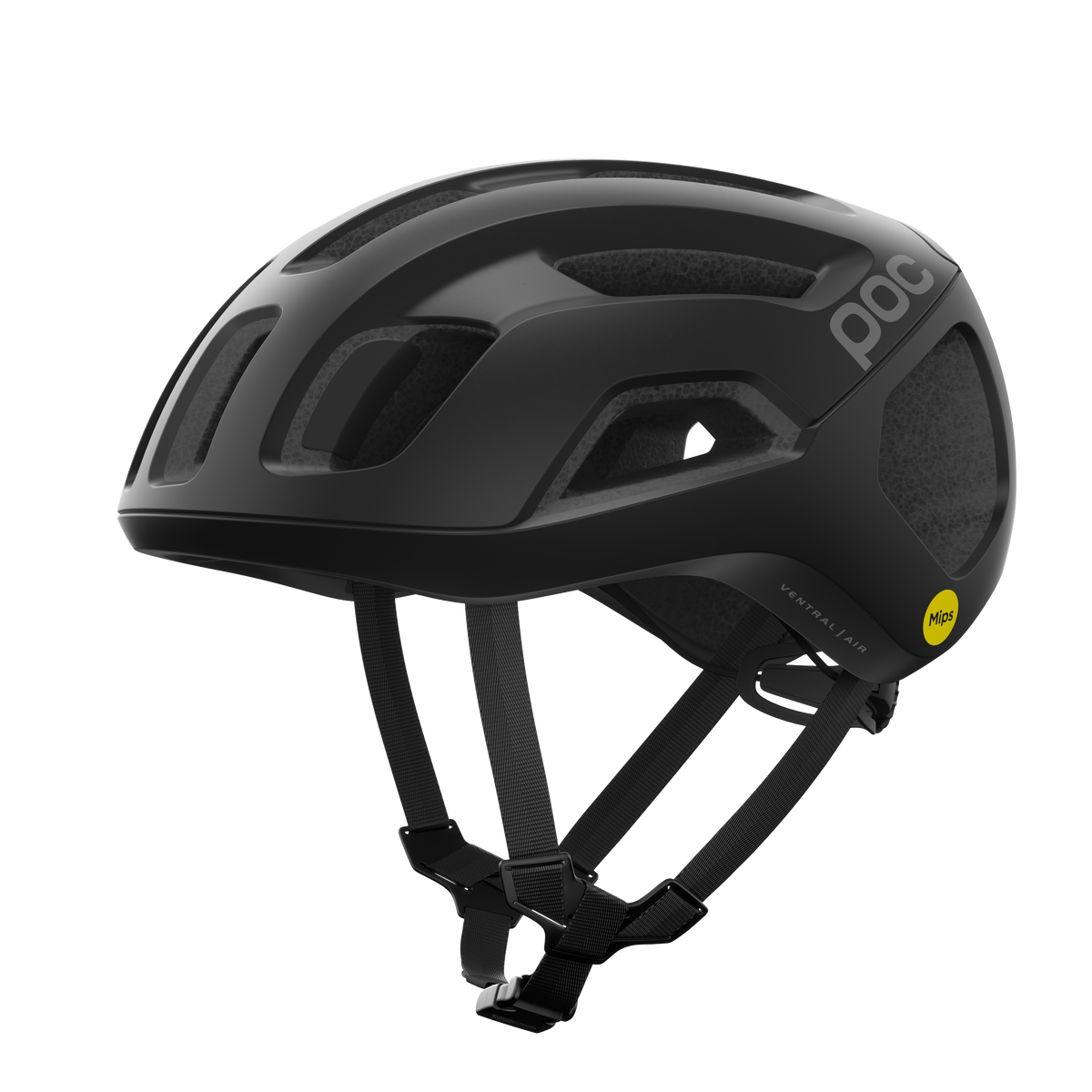 POC Ventral Air Road Cycling Helmet (Uranium Black Matt)