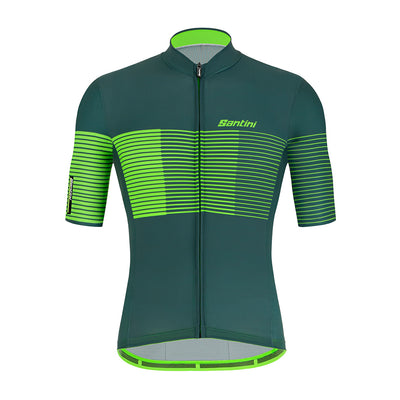 Santini Tono Freccia Mens Cycling Jersey (Green)