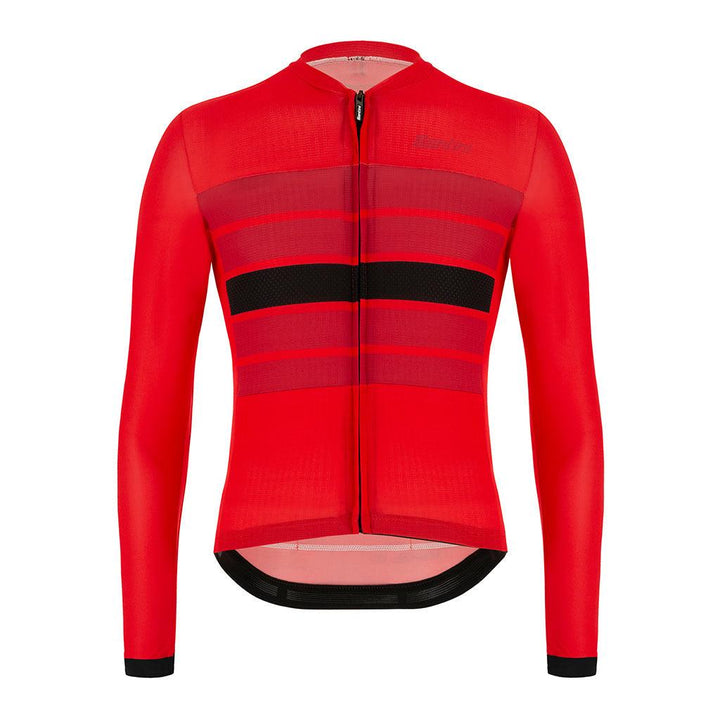Santini Eco Sleek Bengal Mens Cycling Jersey (Red) - BUMSONTHESADDLE