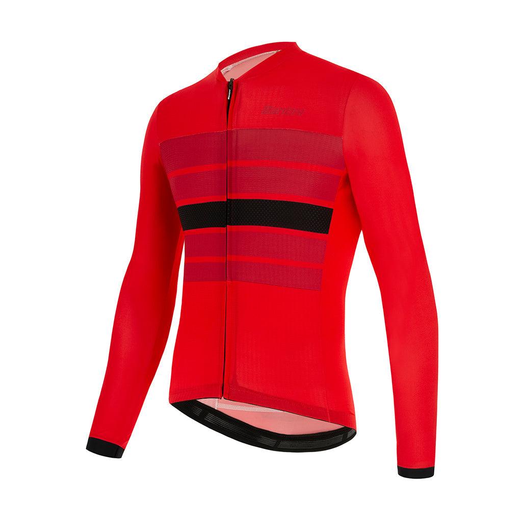Santini Eco Sleek Bengal Mens Cycling Jersey (Red) - BUMSONTHESADDLE