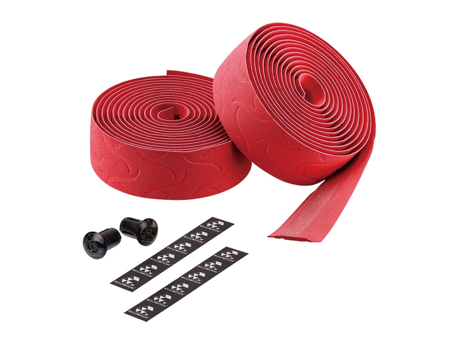 Ciclovation Suede Touch Basic Bar Tape (Red /Tire Pattern, Red)