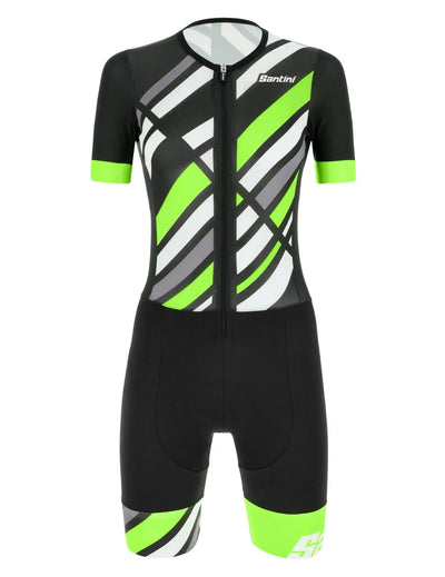 Santini Redux Women Triathlon Suit (Green)