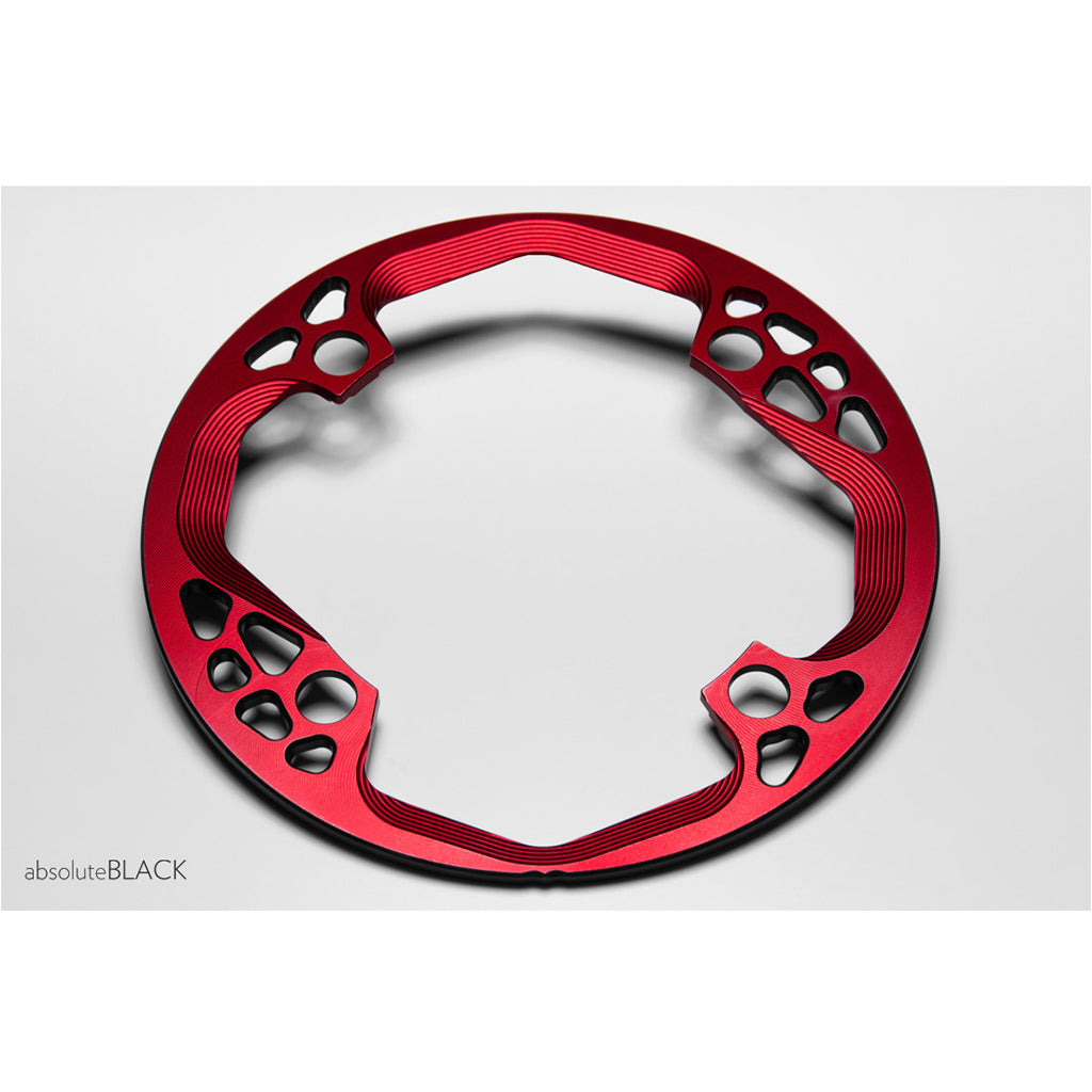 Absolute Black Bash Ring, 104 BCD (26-32T) (Red)