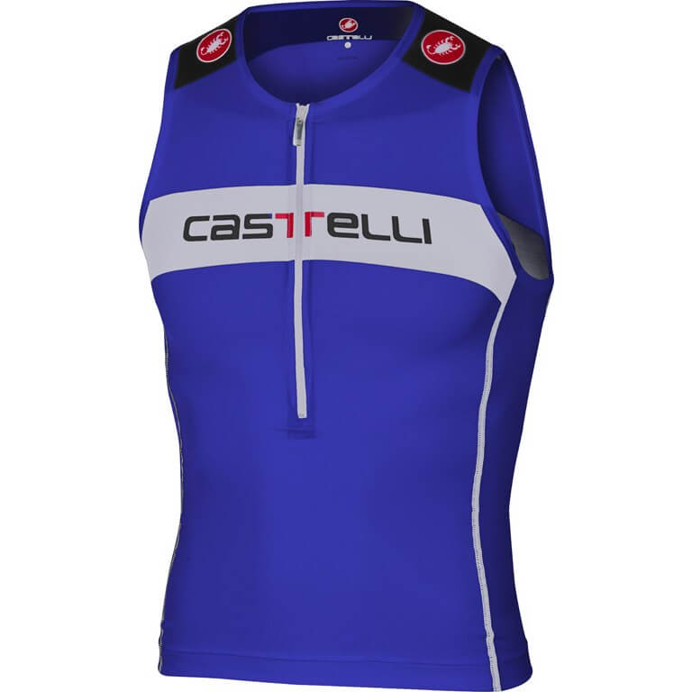 Castelli Core Tri Top (Surf Blue/White)