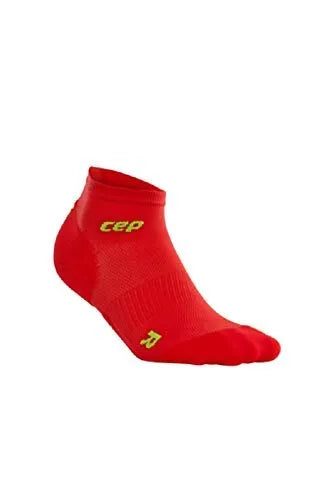CEP Compression Ultralight Low-Cut Women's Running Socks (Red/Green)