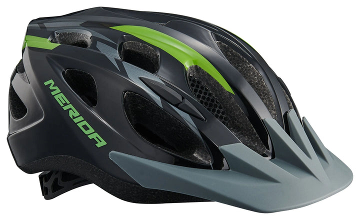 Merida Shadow Road Cycling Helmet (Black/Green)