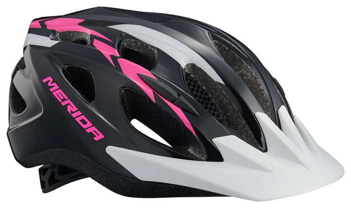 Merida Shadow Road Cycling Helmet (Black/White/Pink)