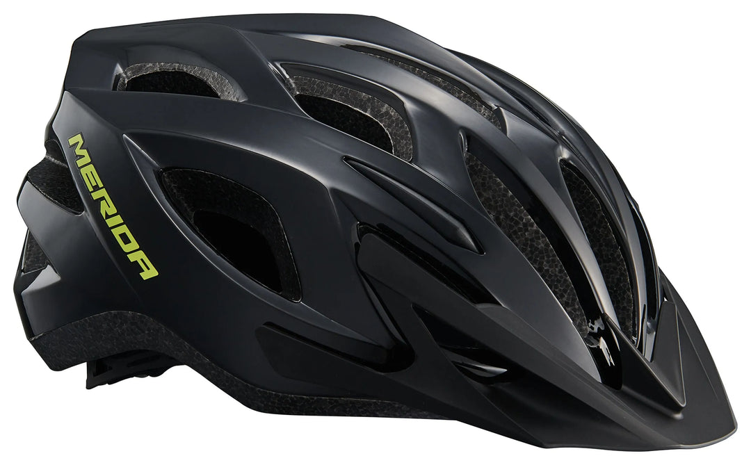 Merida Charger KJ201 Road Cycling Helmet (Black/Yellow)