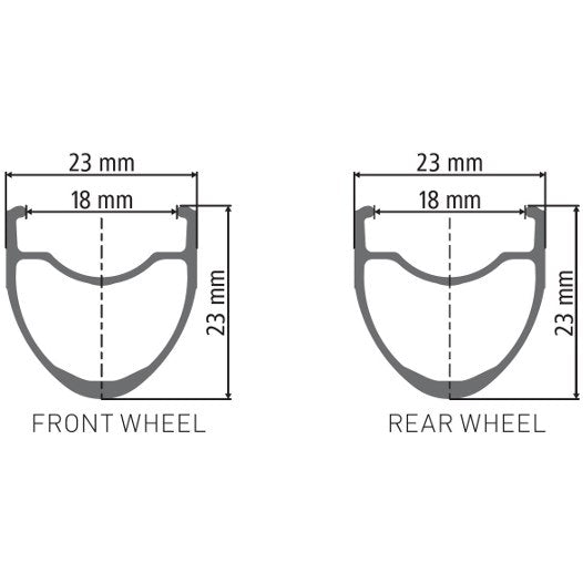 DT Swiss P1800 Spline Aluminium Tubeless Rim Brake Wheel - Shimano/Sram (Black)