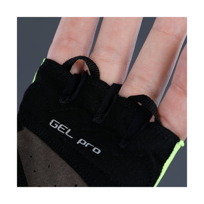 Chiba Gel Air Reflex Mens Cycling Gloves (Neon Yellow)