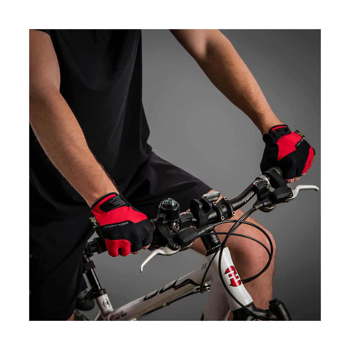 Chiba Gel Comfort Mens Cycling Gloves (Red)