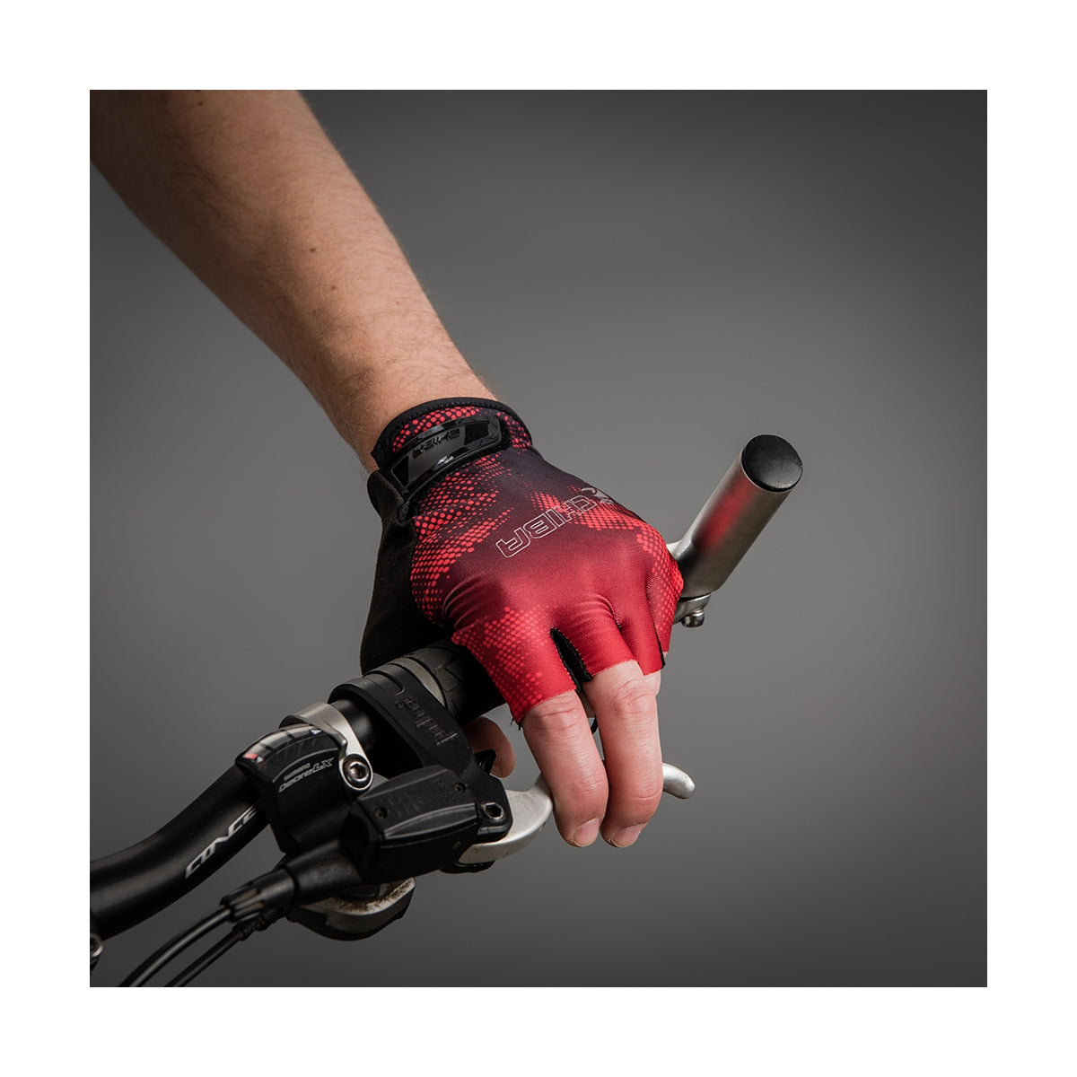 Chiba Ride II Mens Cycling Gloves (Red)