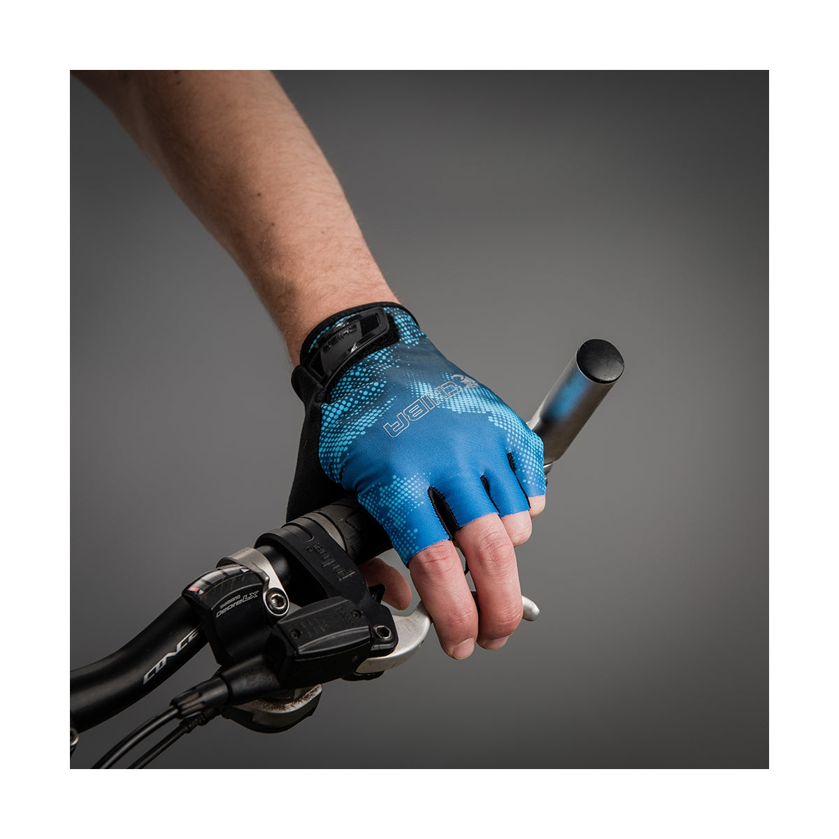 Chiba Ride II Mens Cycling Gloves (Blue)