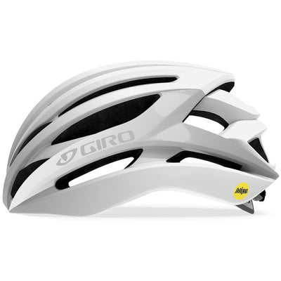 Giro Syntax MIPS Road Cycling Helmet (Matte White/Silver)