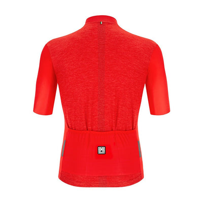 Santini Colore Puro Mens Cycling Jersey (Red)
