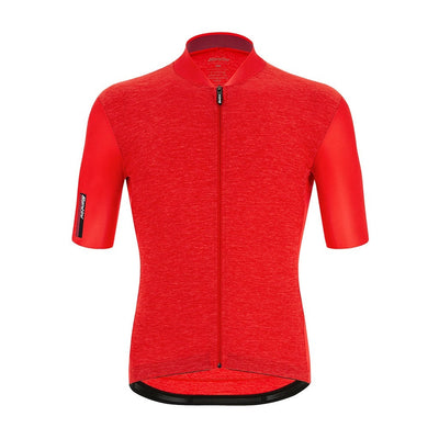 Santini Colore Puro Mens Cycling Jersey (Red)