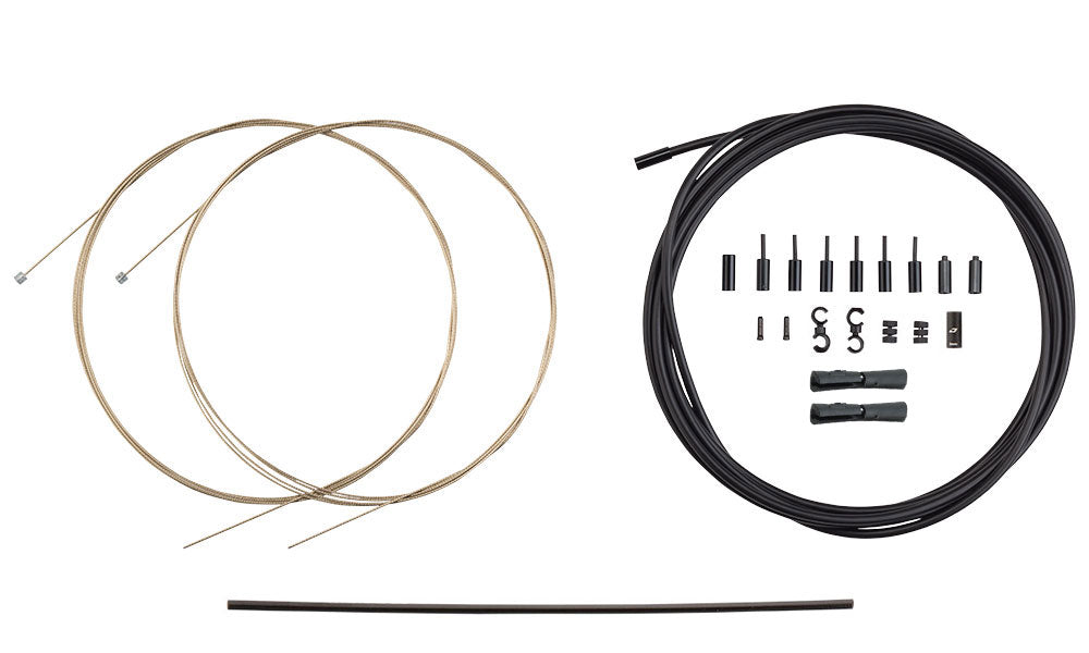 Jagwire 2X Pro Shift DIY Derailleur Cable Kit (Stealth Black)