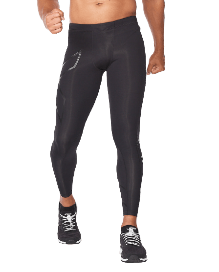 2XU Core Mens Compression Tights (Black/Nero) - BUMSONTHESADDLE