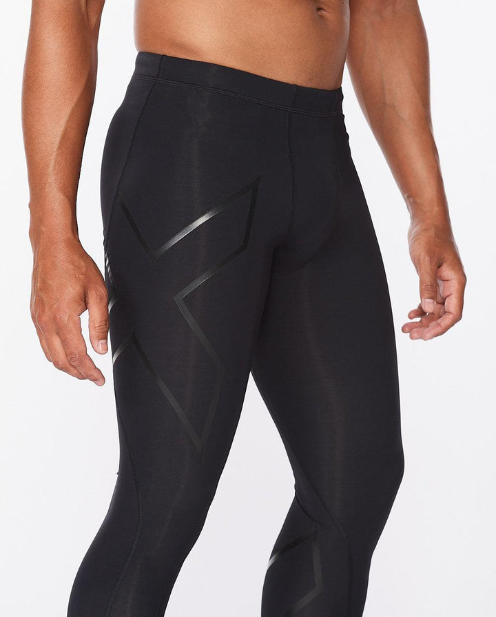 2XU Core Mens Compression Tights (Black/Nero) - BUMSONTHESADDLE