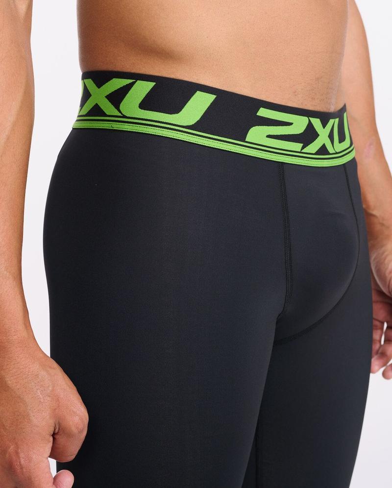 2XU Power Recovery Mens Compression Tights (Black/Nero) - BUMSONTHESADDLE