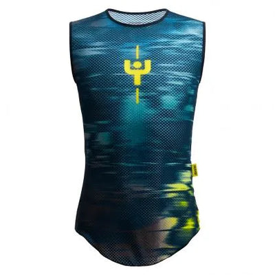Santini Tour De France Maillot Jaune Mens Cycling Baselayer (Print)