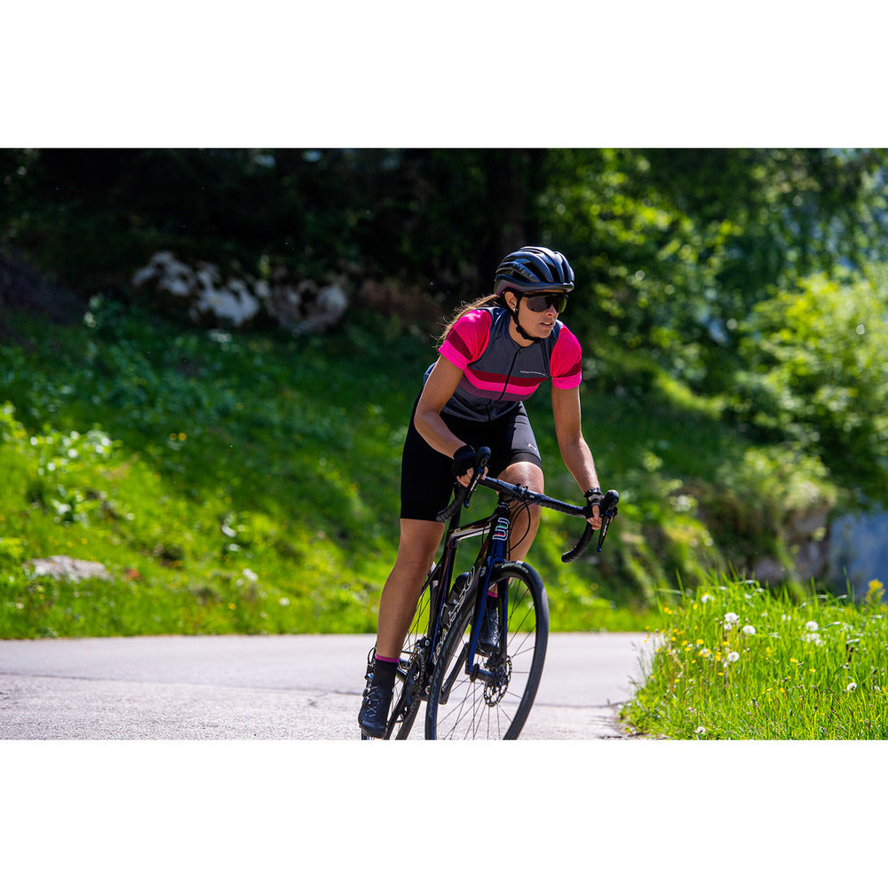 Northwave Origin Womens Cycling Jersey (Gray/Magenta)
