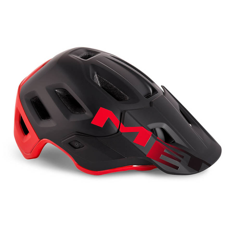 MET Roam CE MTB Cycling Helmet (Black Red/Matt Gloss)