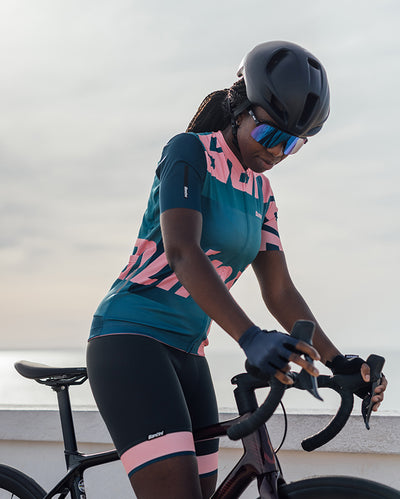 Santini Giada Bengal Womens Cycling Shorts (Black)