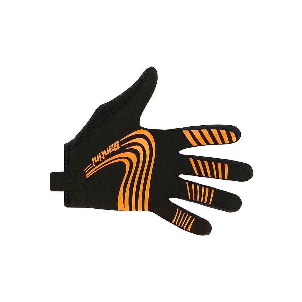 Santini MTB Unisex Cycling Gloves (Black) - BUMSONTHESADDLE