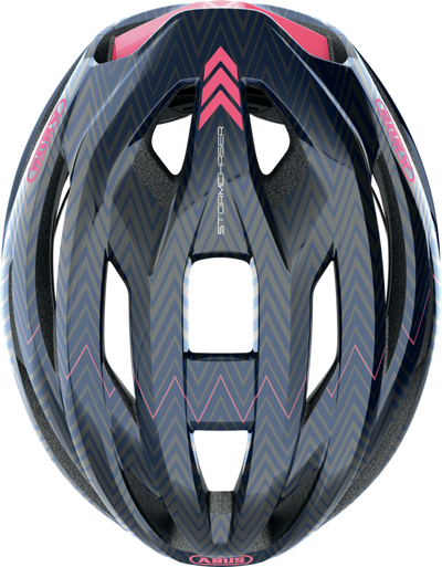 Abus Storm Chaser Road Cycling Helmet (Zigzag Blue)