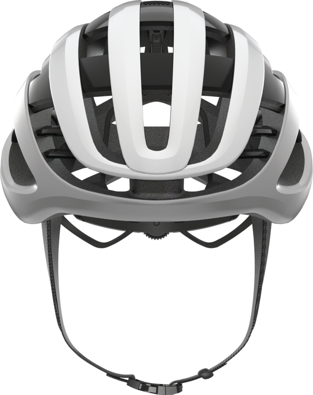 Abus Airbreaker Road Cycling Helmet (Silver White)