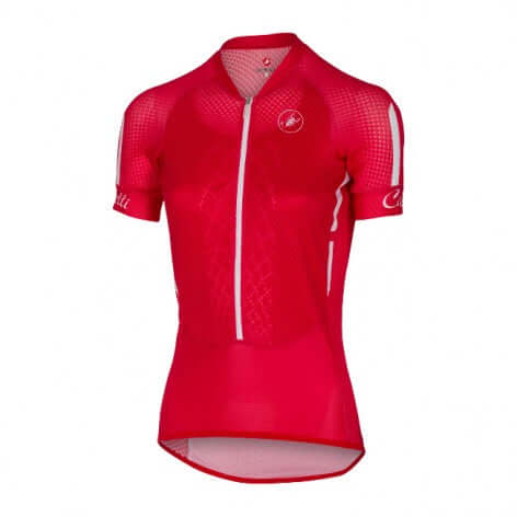 Castelli Climbers Womens Cycling Jersey (Red/White/Black)