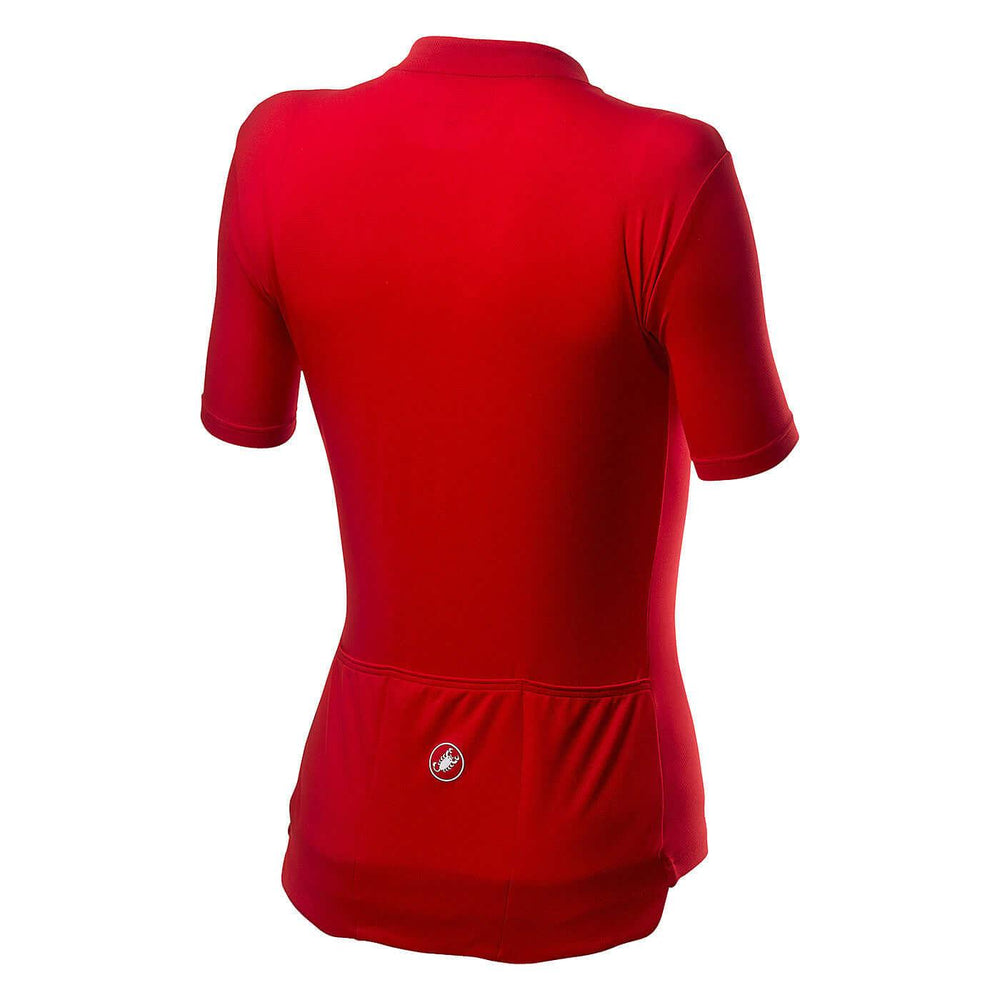 Castelli Anima 3 Womens Cycling Jersey (Red/Black) - BUMSONTHESADDLE