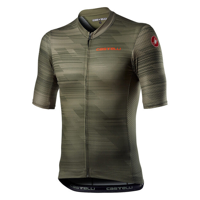 Castelli Rapido Mens Cycling Jersey (Military Green)