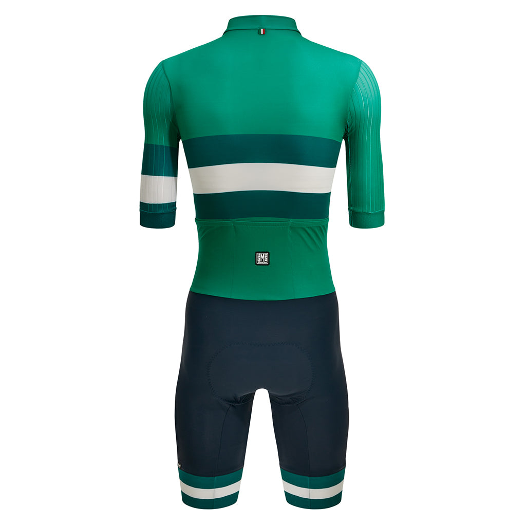 Santini Viper Bengal Mens Cycling Skinsuit (Green)
