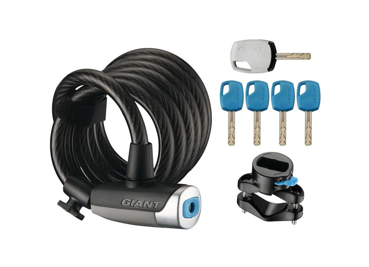 Giant Surelock Flex Combo 15 Bicycle Lock (Matte Black)
