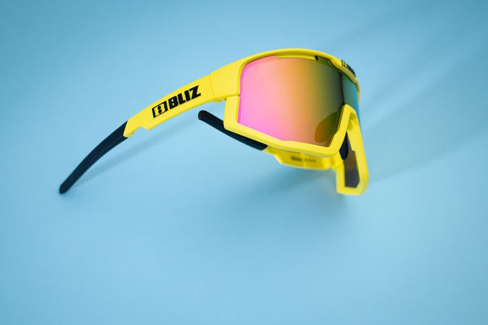 Bliz Fusion Sport Sunglasses (Brown w Purple/Matt Yellow)