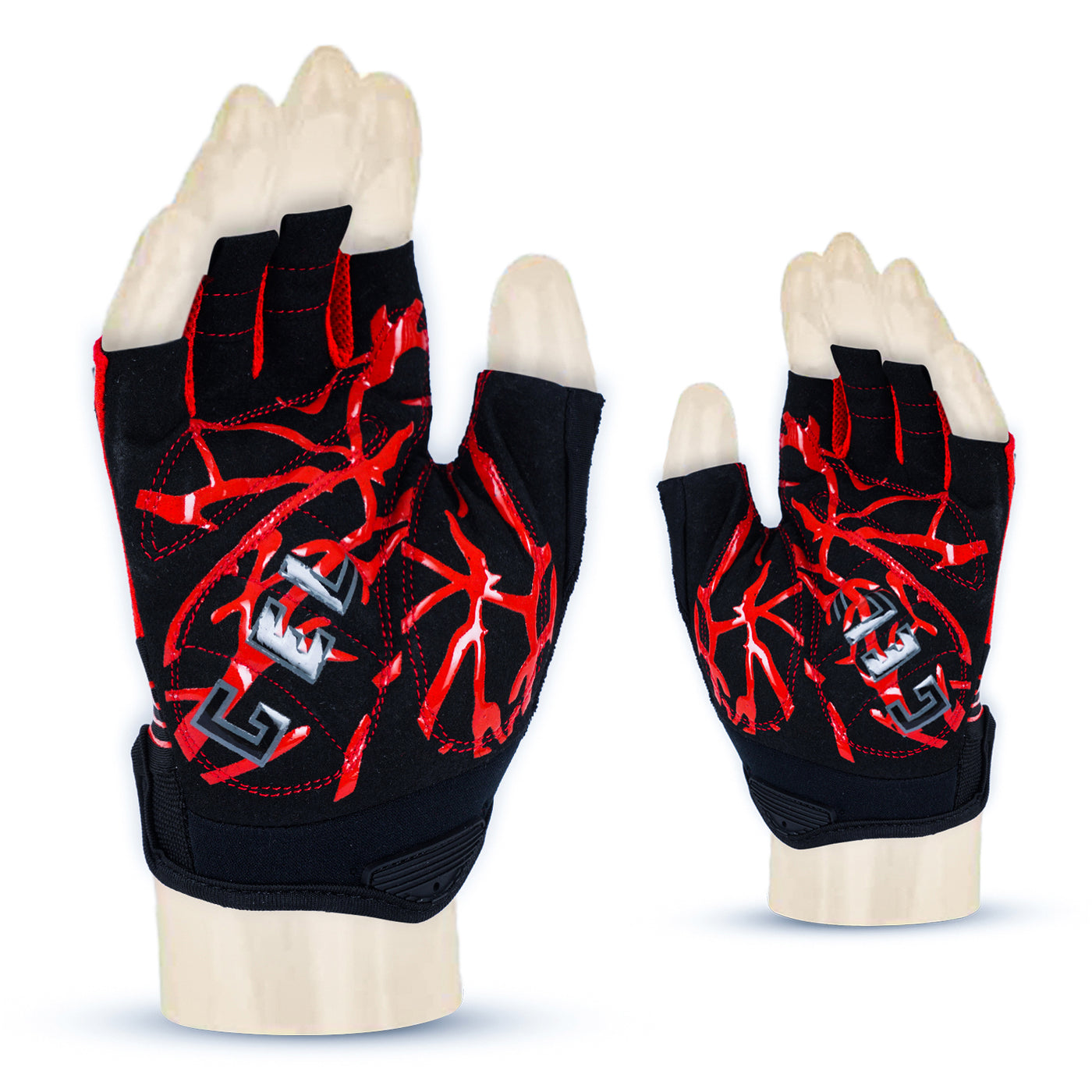 Zakpro Gel Series Unisex Cycling Gloves (Red)