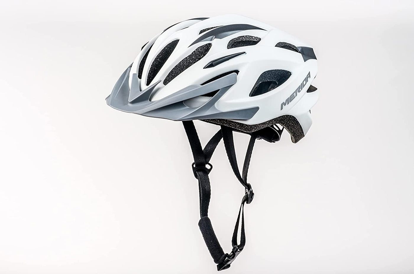 Merida Charger KJ201 Road Cycling Helmet (Matt White/Grey)